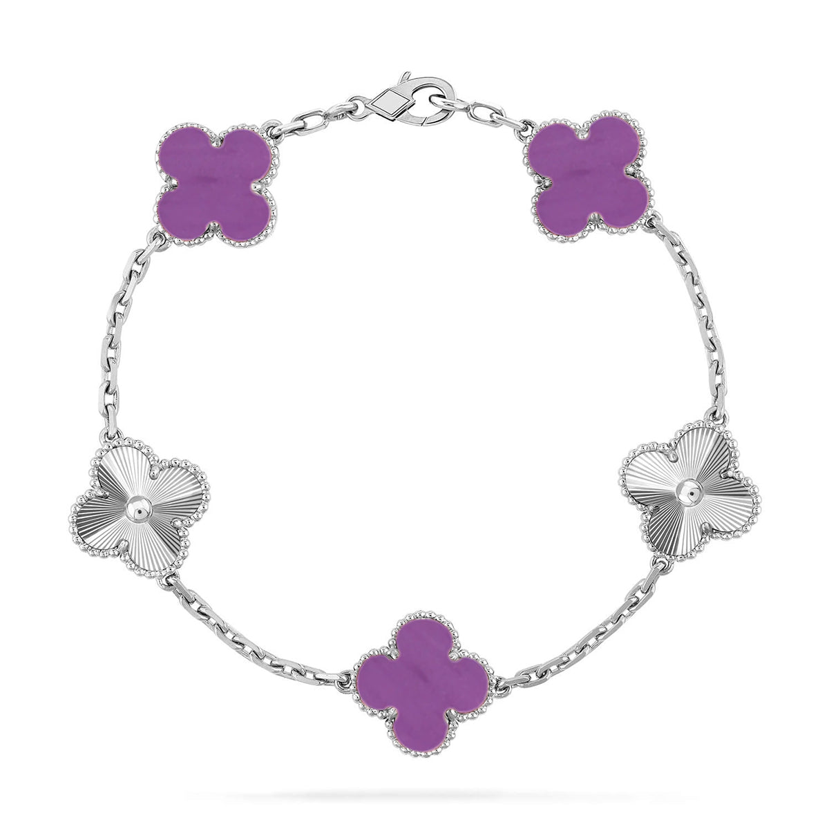 [Panda Jewelry] CLOVER 5 MOTIF VIOLET BRACELET COLLECTION