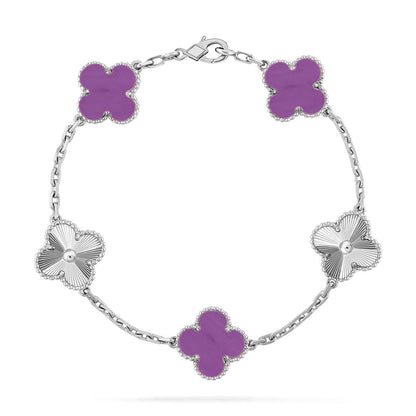 [Panda Jewelry] CLOVER 5 MOTIF VIOLET BRACELET COLLECTION