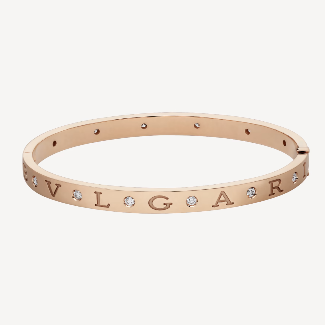 [Panda Jewelry]ZERO 1 PINK GOLD 12 DIAMONDS BRACELET