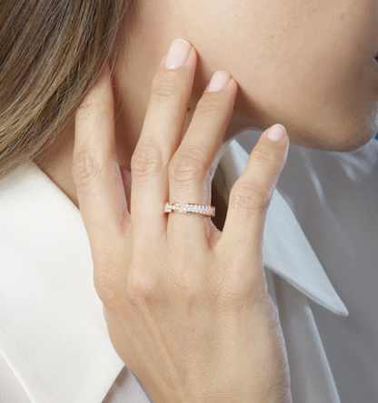 [Panda Jewelry]ALLIANCE LIENS VIDENCE PAVED DIAMOND 4MM RING
