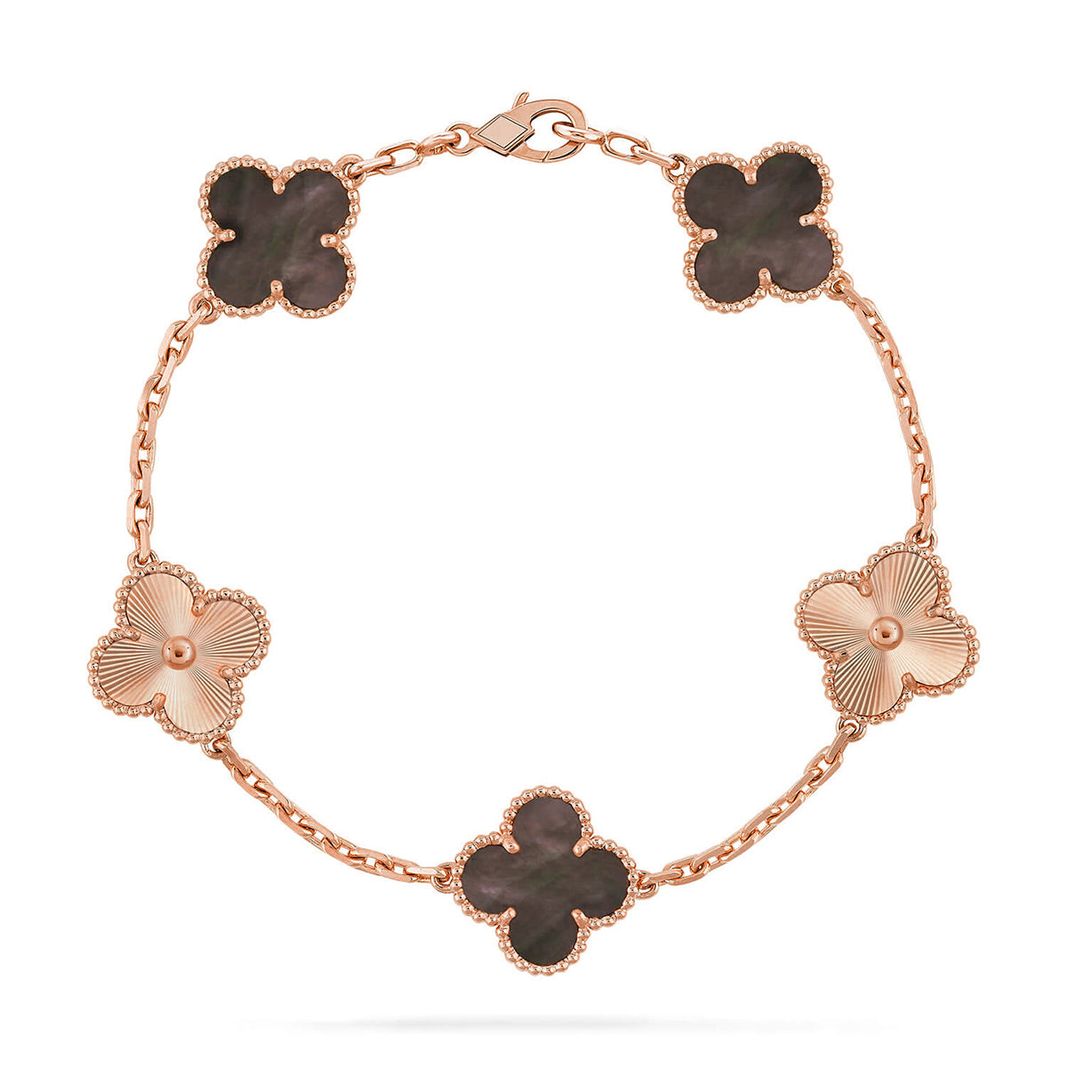 [Panda Jewelry] CLOVER 5 MOTIF GRAY MOP BRACELET COLLECTION