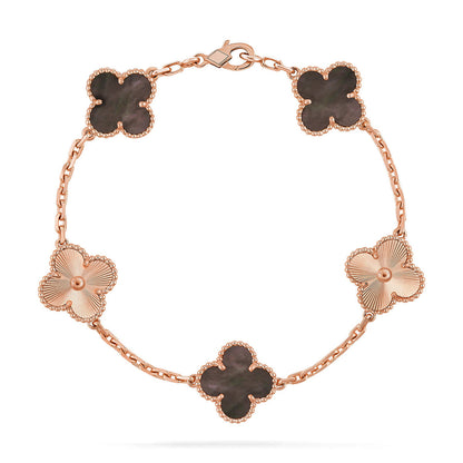 [Panda Jewelry] CLOVER 5 MOTIF GRAY MOP BRACELET COLLECTION