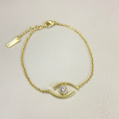 [Panda Jewelry]Lucky Eye Pave-Set Diamond Bracelet