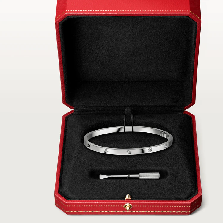 [Panda Jewelry]LOVE BRACELET 3.65MM 10 DIAMONDS