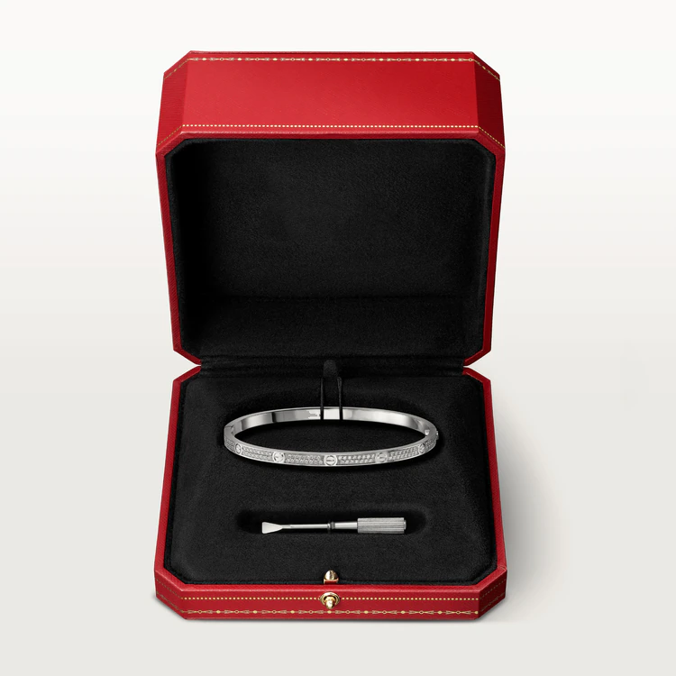 [Panda Jewelry]LOVE BRACELET 3.65MM DIAMOND-PAVED