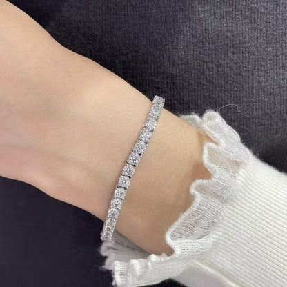 [Panda Jewelry jewelrys]TENNIS BRACELET WITH FULL DIAMOND SETTING
