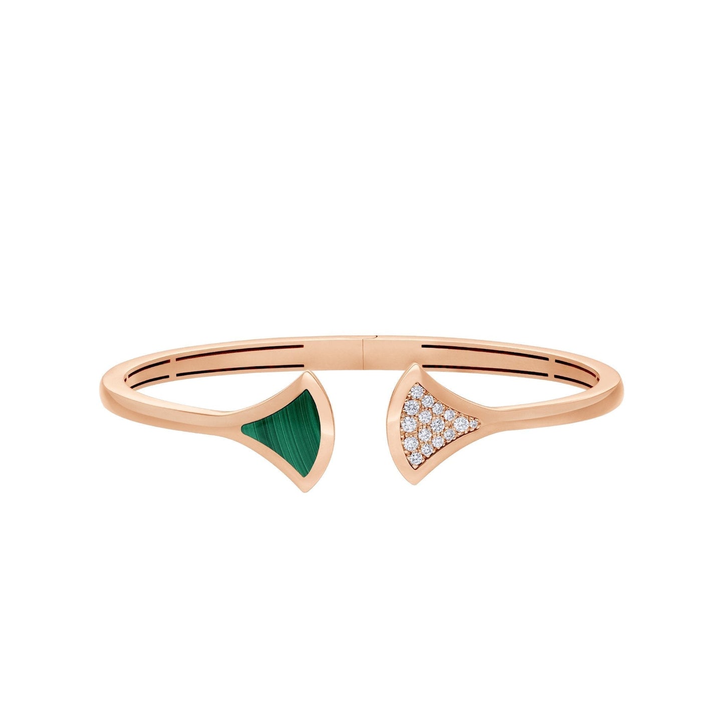 [Panda Jewelry]DREAM BRACELET OPEN MALACHITE PINK GOLD
