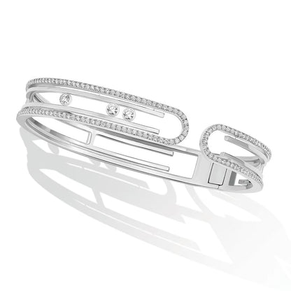 [Panda Jewelry]MOVE 10TH PAVED DIAMOND BRACELET
