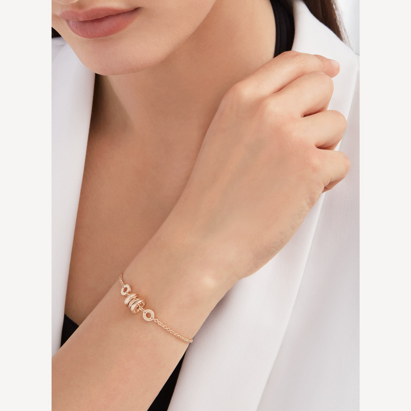 [Panda Jewelry]ZERO 1 SOFT PINK GOLD BRACELET