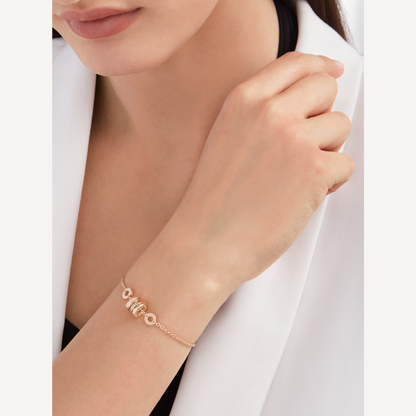 [Panda Jewelry]ZERO 1 SOFT PINK GOLD BRACELET