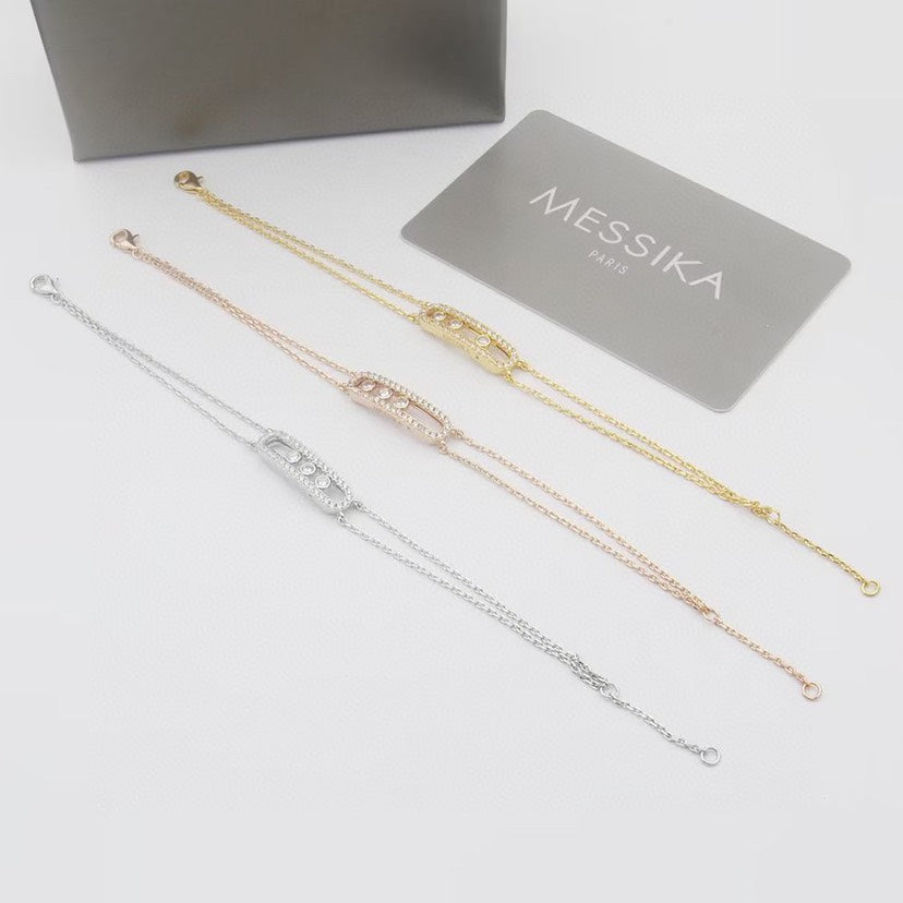[Panda Jewelry] Move Classique pav茅 bracelet