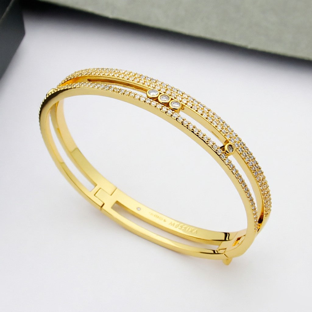 [Panda Jewelry]Move Romane pav茅 bangle
