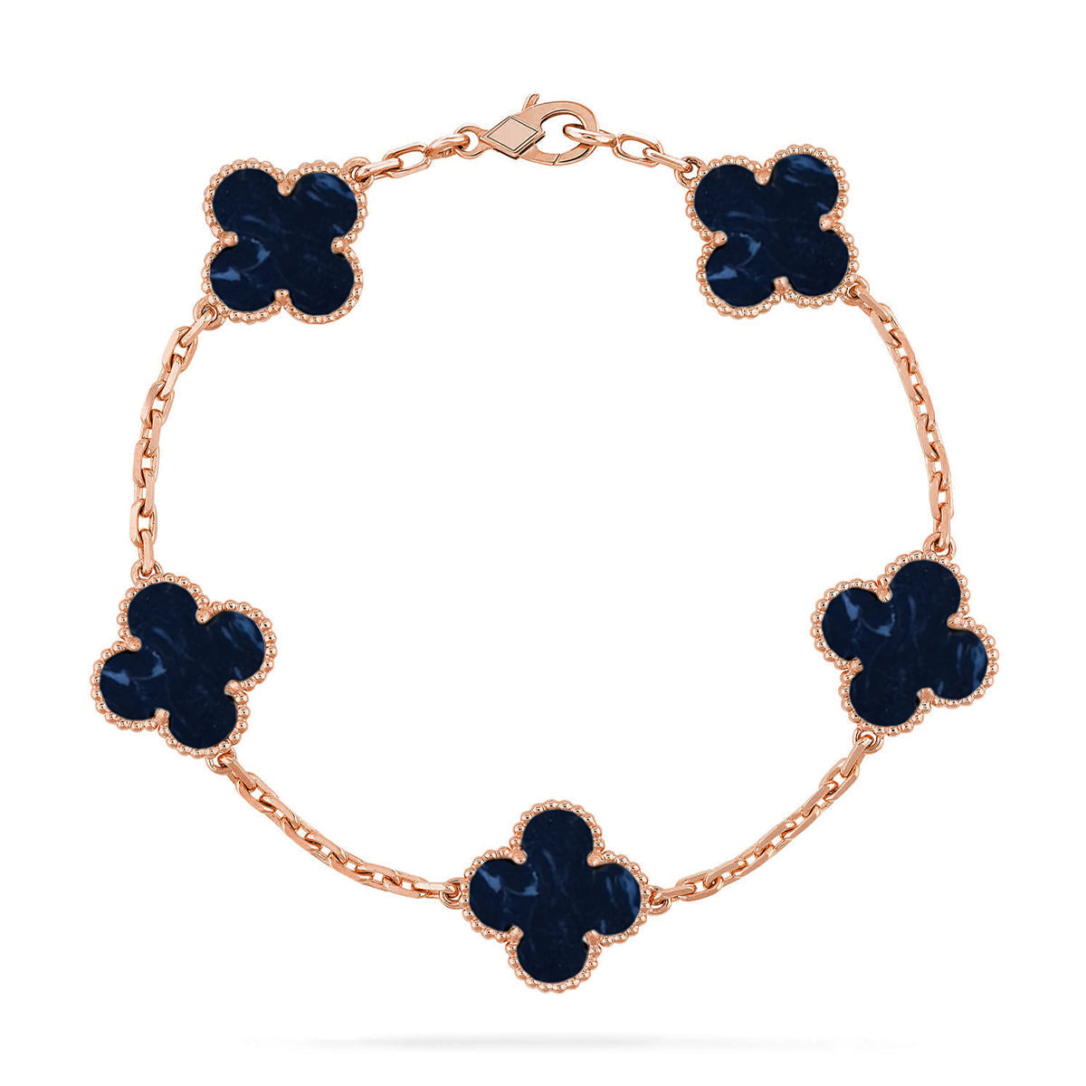 [Panda Jewelry]CLOVER 5 MOTIF PIETERSITE BRACELET COLLECTION