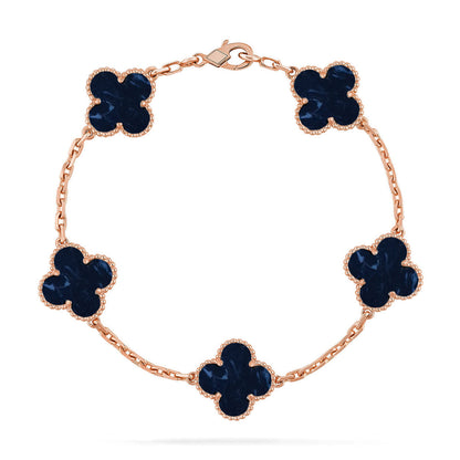 [Panda Jewelry]CLOVER 5 MOTIF PIETERSITE BRACELET COLLECTION