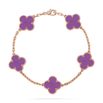 [Panda Jewelry] CLOVER 5 MOTIF VIOLET BRACELET COLLECTION