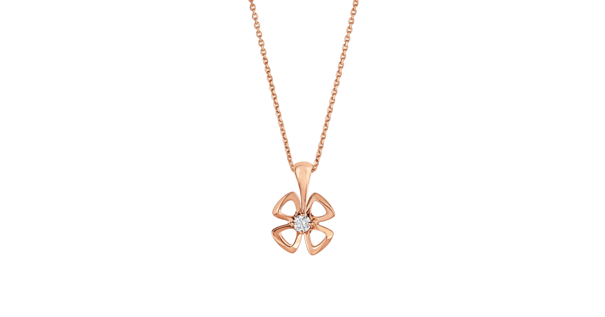 [Panda Jewelry]FIOREVER NECKLACE DIAMOND CENTER