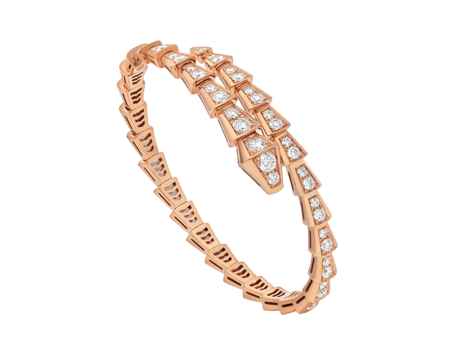 [Panda Jewelry]SERPENTI BRACELET 6.8MM PINK GOLD DIAMOND