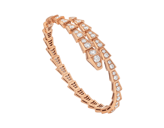 [Panda Jewelry]SERPENTI BRACELET 6.8MM PINK GOLD DIAMOND