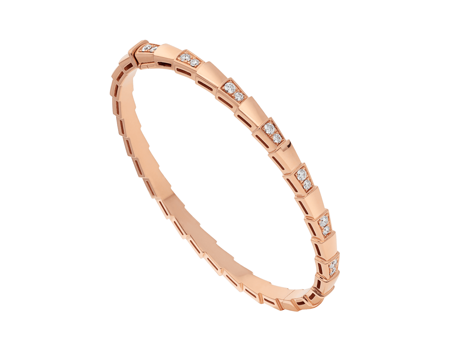 [Panda Jewelry]SERPENTI SMALL BRACELET PINK GOLD DIAMOND