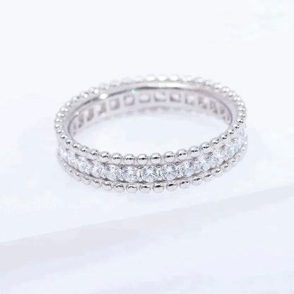 [Panda Jewelry]PERLEE DIAMOND SILVER RING