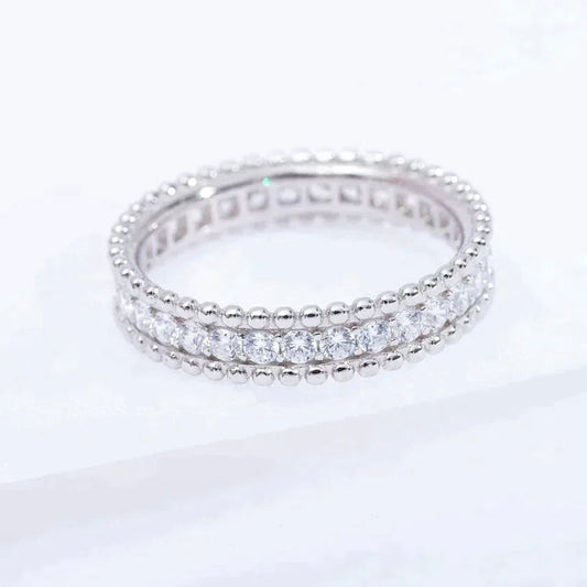 [Panda Jewelry]PERLEE DIAMOND SILVER RING