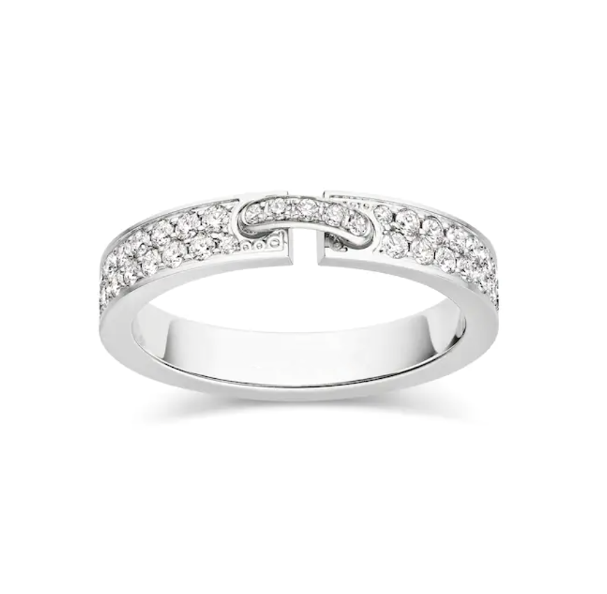 [Panda Jewelry]ALLIANCE LIENS VIDENCE PAVED DIAMOND 4MM RING