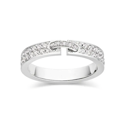[Panda Jewelry]ALLIANCE LIENS VIDENCE PAVED DIAMOND 4MM RING
