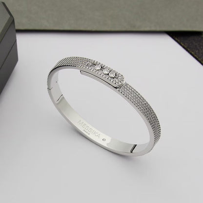 [Panda Jewelry]Move Noa Full Pav茅 Diamond Bangle Bracelet