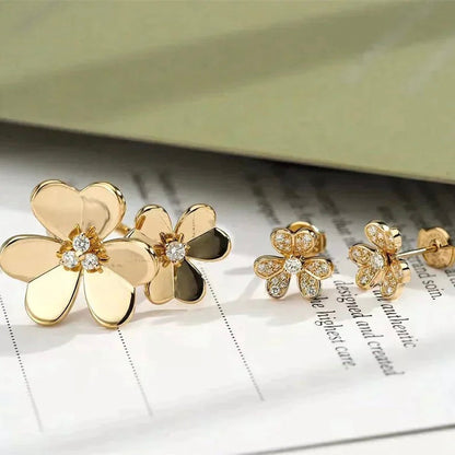 [Panda Jewelry]CLOVER COMOS GOLD DIAMOND RING
