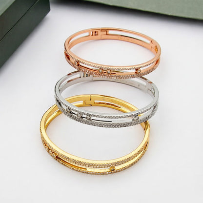[Panda Jewelry]Move Romane pav茅 bangle
