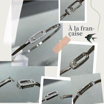 [Panda Jewelry]Move Uno pav茅 flex bangle medium