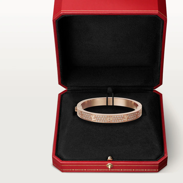 [Panda Jewelry]LOVE BRACELET 6.1MM DIAMOND-PAVED