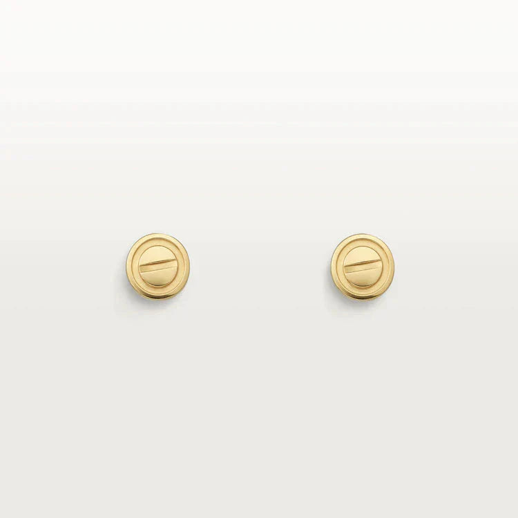 [Panda Jewelry]LOVE EARRINGS GOLD 10MM