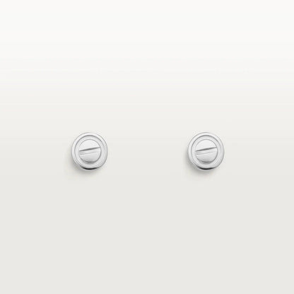 [Panda Jewelry]LOVE EARRINGS SILVER 10MM