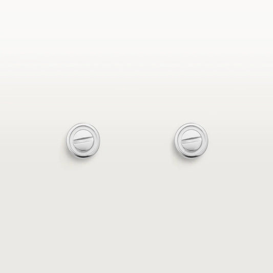 [Panda Jewelry]LOVE EARRINGS SILVER 10MM