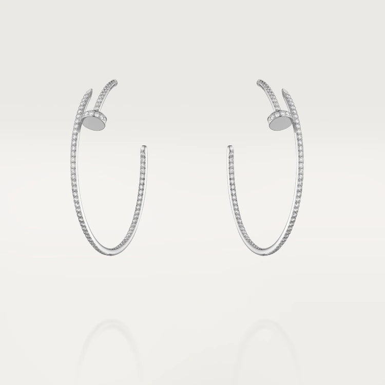 [Panda Jewelry]JUSTE EARRINGS FULL DIAMONDS 1.8MM