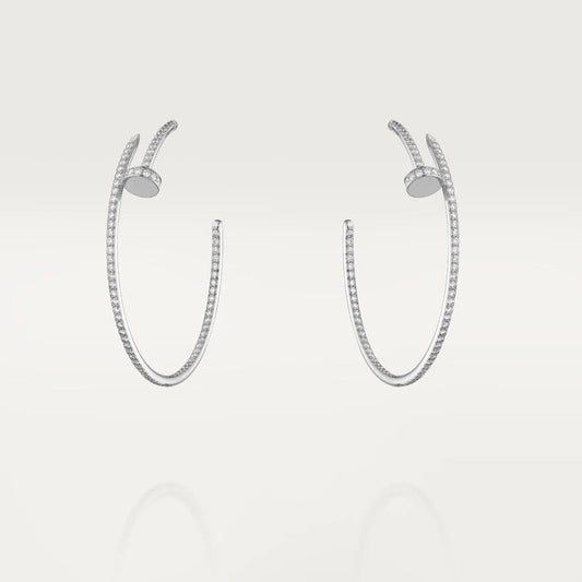 [Panda Jewelry]JUSTE EARRINGS FULL DIAMONDS 1.8MM