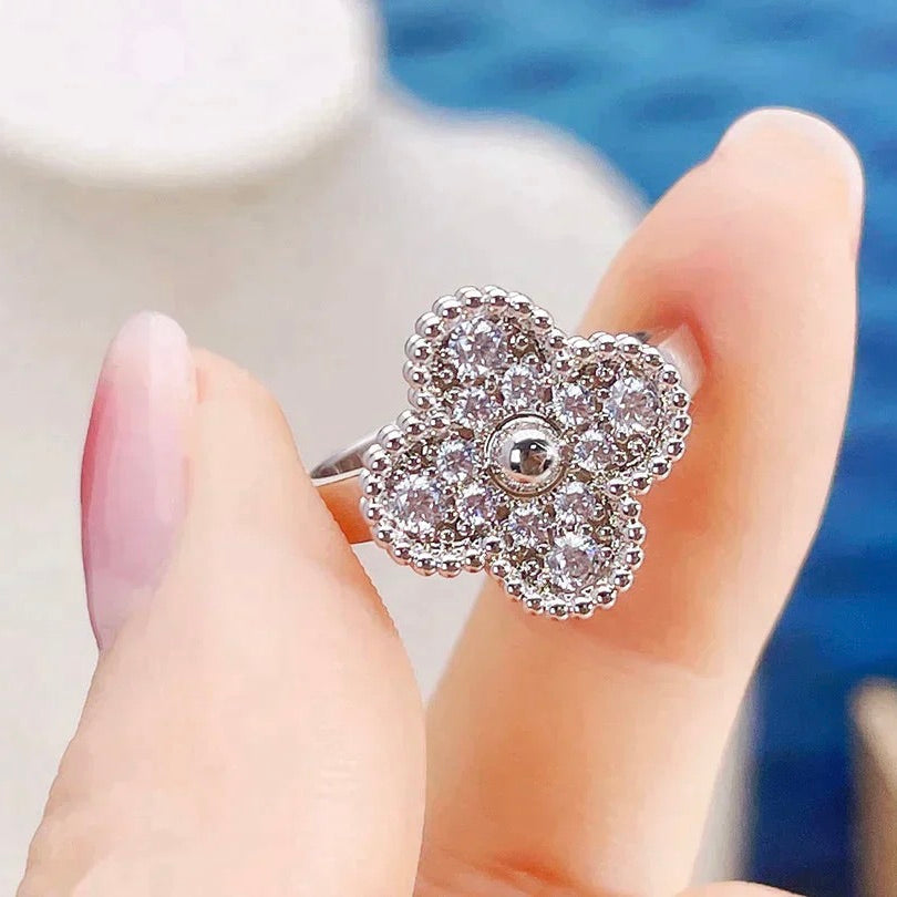 [Panda Jewelry]CLOVER DIAMOND RING