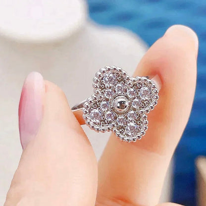 [Panda Jewelry]CLOVER DIAMOND RING