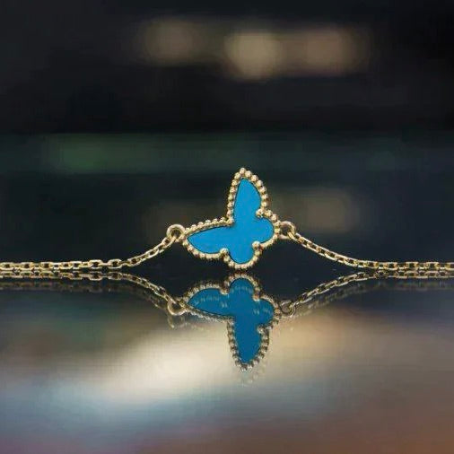 [Panda Jewelry]BUTTERFLY TURQUOISE BUTTERFLY BRACELET