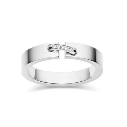 [Panda Jewelry]ALLIANCE LIENS VIDENCE DIAMOND 4MM RING