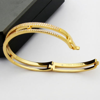 [Panda Jewelry]Move Romane pav茅 bangle
