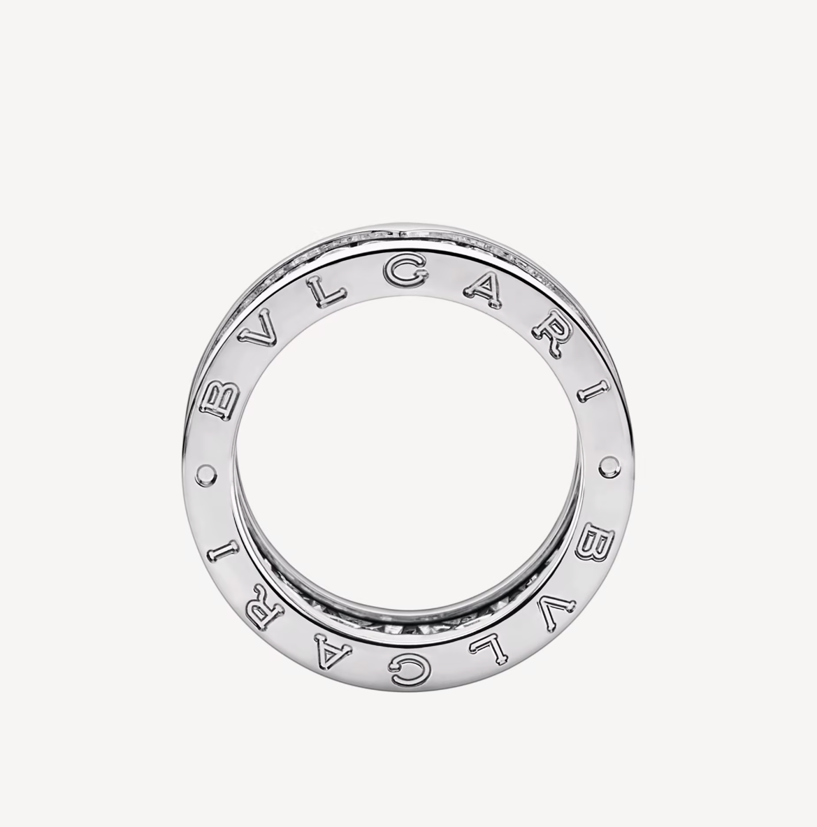 [Panda Jewelry]ZERO 1 WITH PAVED DIAMONDS ON THE SPIRAL RING
