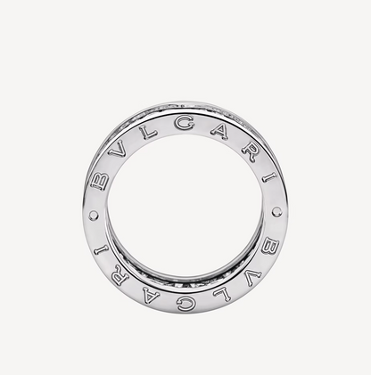 [Panda Jewelry]ZERO 1 WITH PAVED DIAMONDS ON THE SPIRAL RING