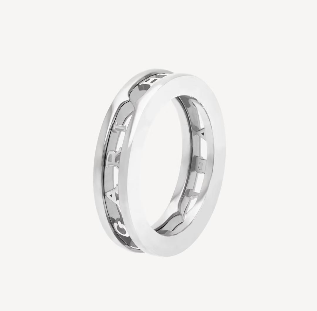 [Panda Jewelry]ZERO 1 ONE-BAND WITH OPENWORK LOGO SPIRAL RING