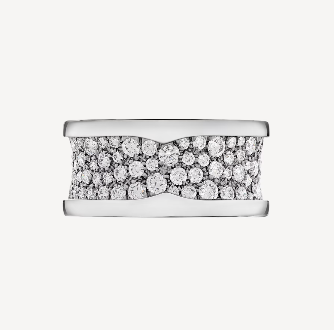 [Panda Jewelry]ZERO 1 WITH PAVED DIAMONDS ON THE SPIRAL RING