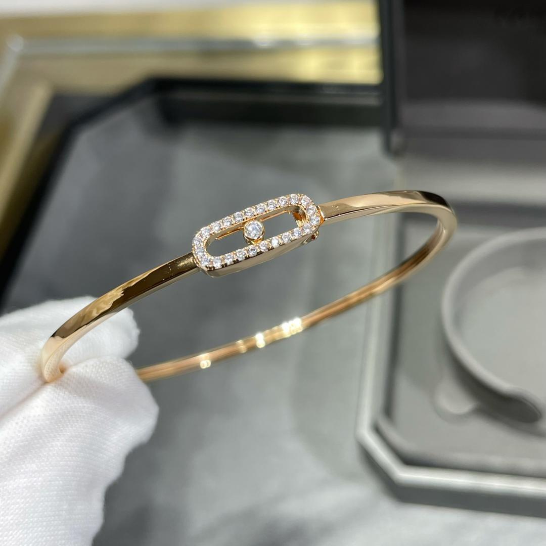 [Panda Jewelry]Move Uno pav茅 flex bangle medium
