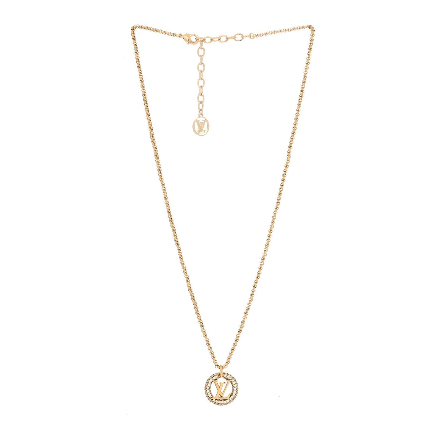 [Panda Jewelry]BY NIGHT DIAMOND PAVED NECKLACE