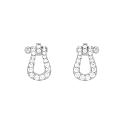[Panda Jewelry]FORCE 10 FULL DIAMOND STUD EARRINGS MINI MODEL