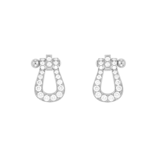 [Panda Jewelry]FORCE 10 FULL DIAMOND STUD EARRINGS MINI MODEL